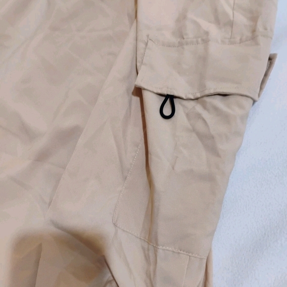 Fashion Nova Asymmetrical Tan Skirt with Drawstring - Picture 4 of 11